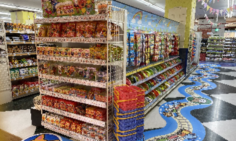 キャラクター菓子コーナー