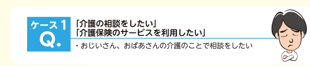 「介護の相談をしたい」 「介護保険のサービスを利用したい」