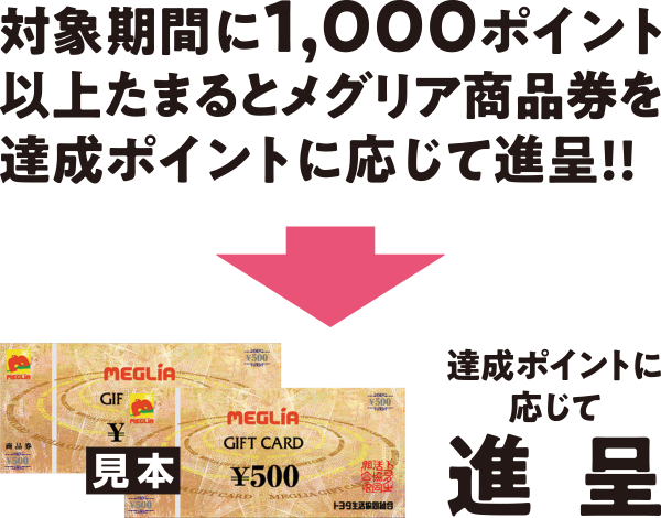 500ポイントたまると