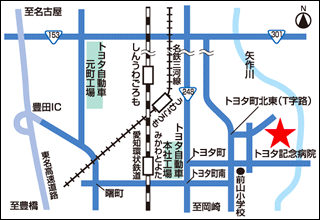 メグリア調剤薬局 トヨタ記念病院前店マップ