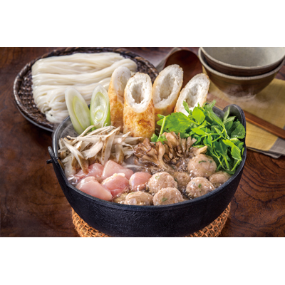 比内地鶏きりたんぽ鍋と稲庭うどんセット