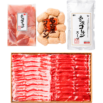 愛知みかわ豚と名古屋コーチンの鍋セット