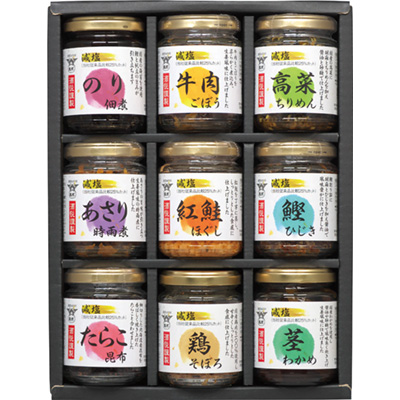 メグリアネット｜中元歳暮ギフト｜商品一覧｜減塩佃煮・惣菜詰合せ瓶詰