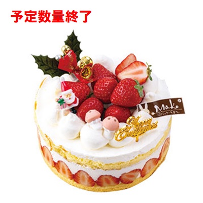 ブルーベリーのこみち　豊田のいちごのショートケーキ カタログNo【004】　約15cm